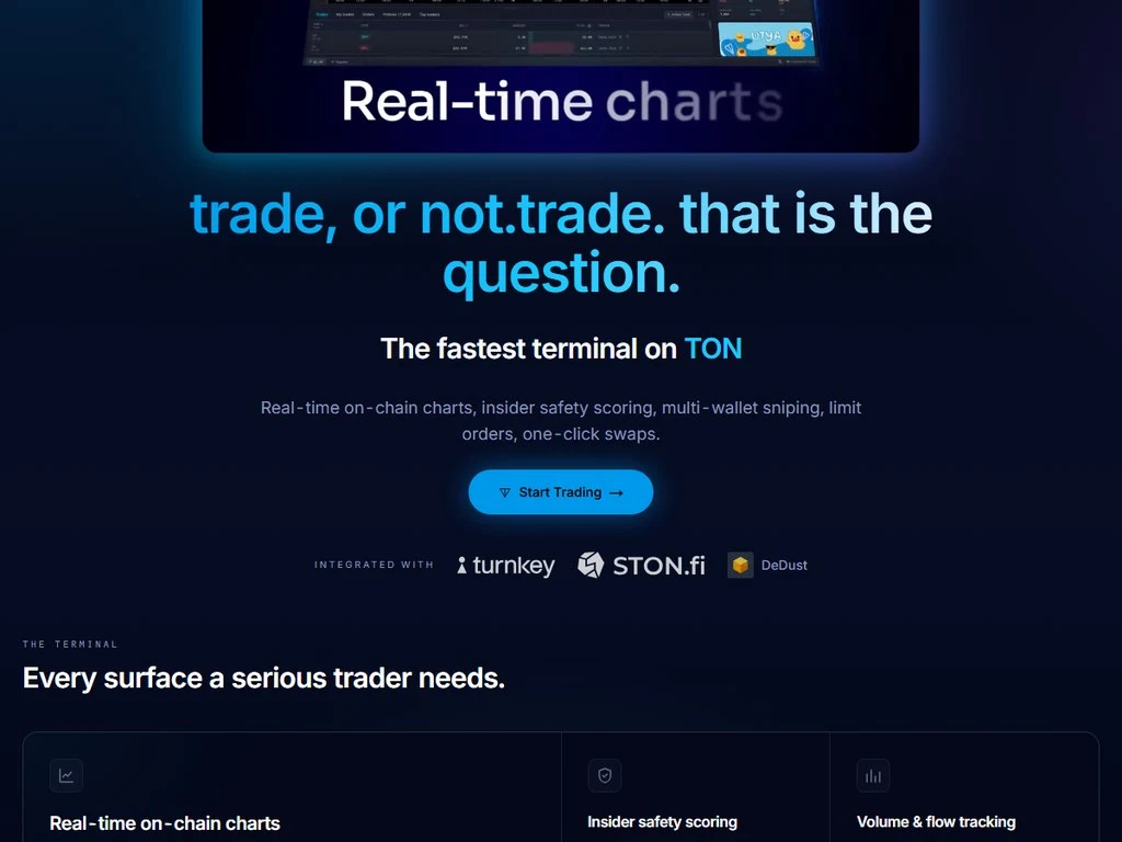 Not.Trade multi-wallet sniping with parallel swaps and MEV protection private relay mode on TON Network