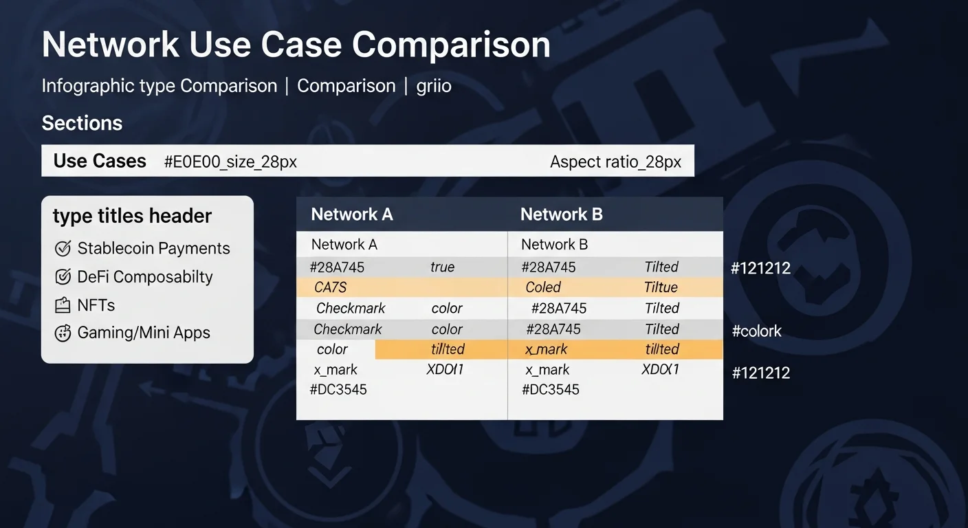 Infographic comparing use cases for TON and Ethereum: payments, DeFi, NFTs, gaming and Mini Apps