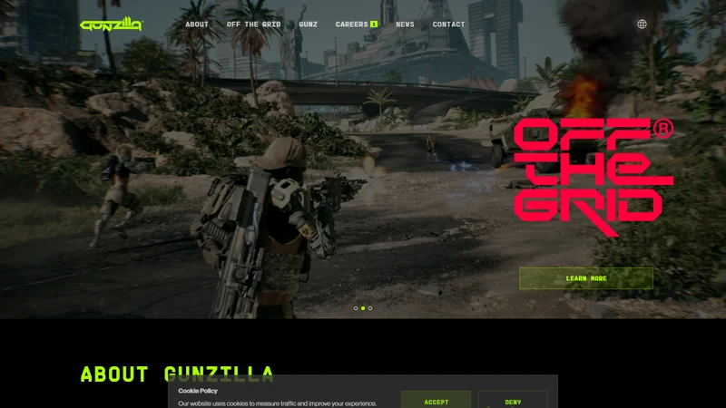 Off The Grid crypto game website