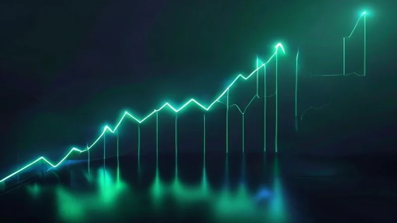 Trader analyzing three white soldiers pattern on a crypto candlestick chart with volume