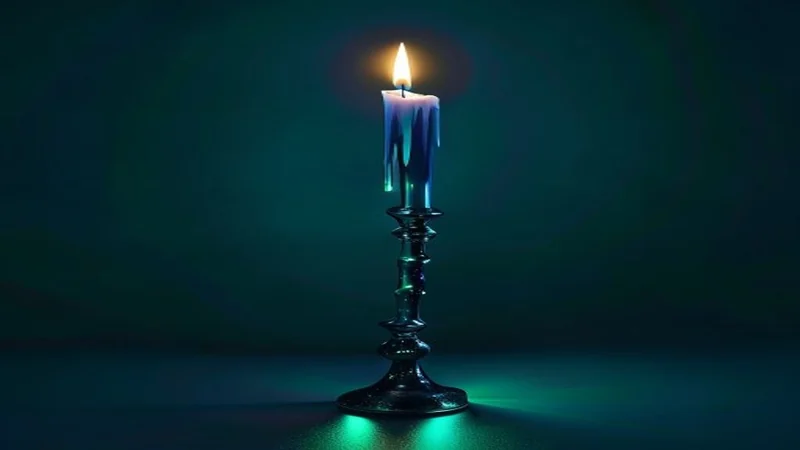 Hammer candlestick with a small body and long lower wick forming after a crypto downtrend