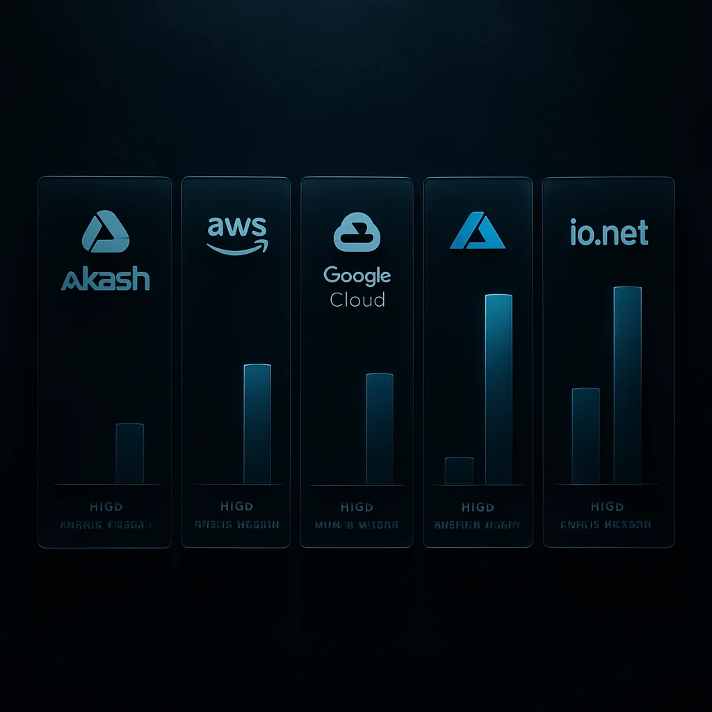Akash Network deployment workflow showing CLI commands SDL file and dashboard interface