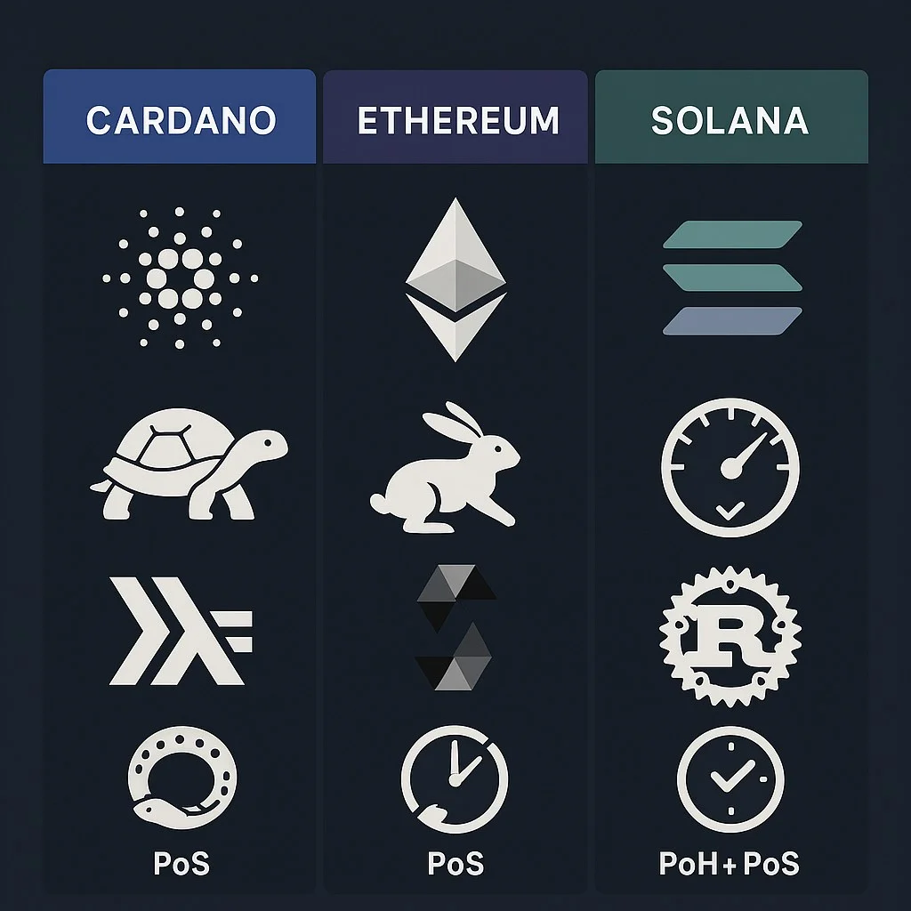 Cardano staking interface in Eternl wallet showing delegation to stake pools and ADA rewards