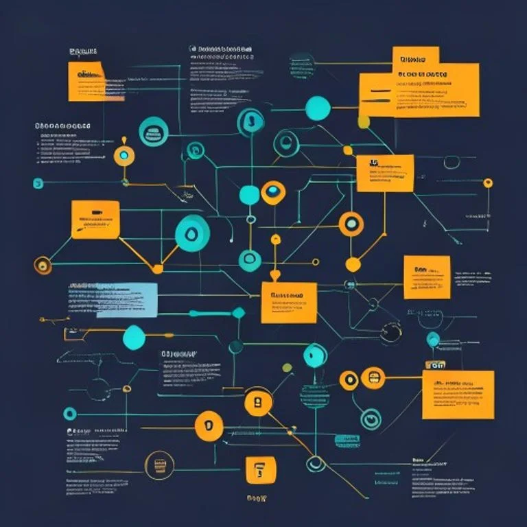 IPFS InterPlanetary File System logo with peer to peer network diagram showing distributed nodes