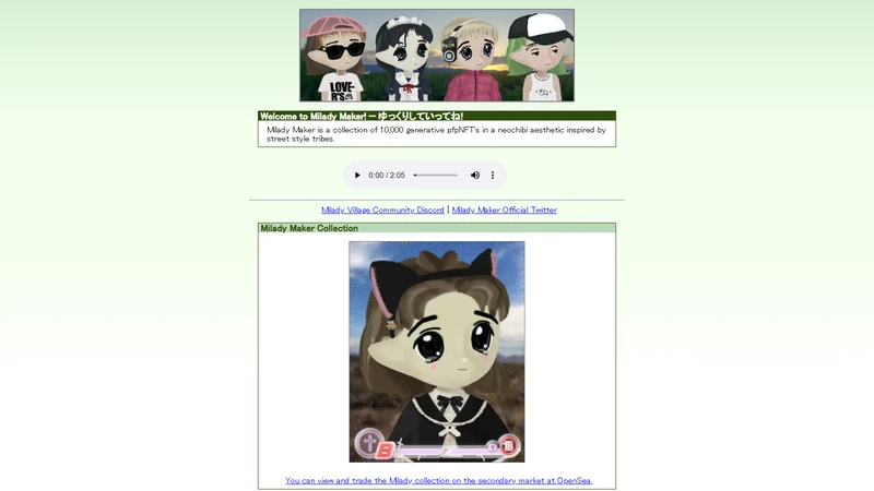 Milady NFT neochibi anime PFP collection ten thousand Ethereum Remilia