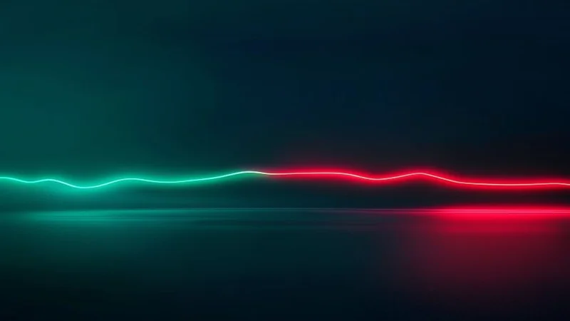Supertrend indicator line plotted below and above a crypto price chart showing up and down trends