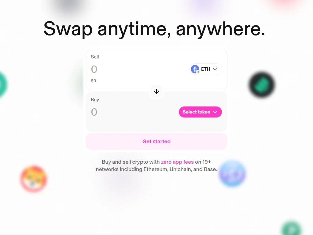 Uniswap V4 interface showing the new singleton PoolManager contract and customizable hooks system on Ethereum mainnet
